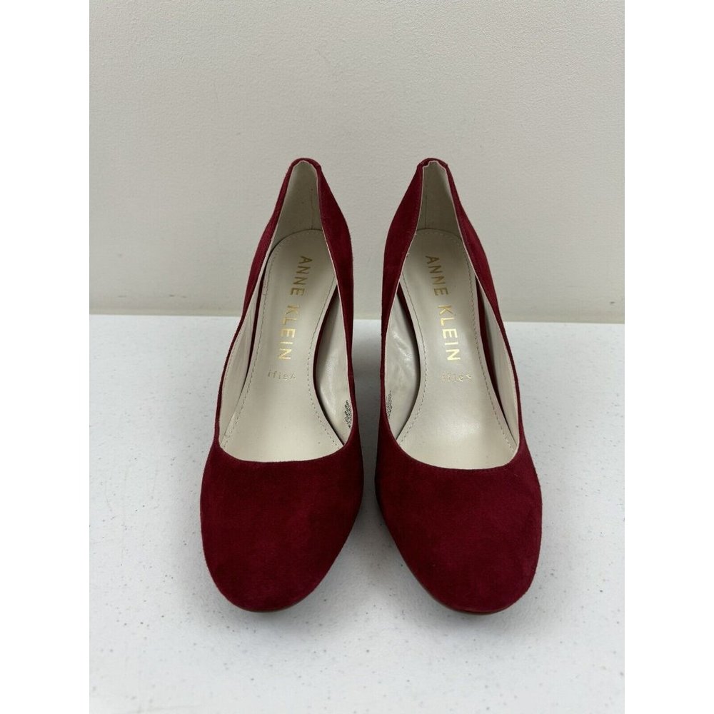 Anne Klein Lonnie Heels Women's Size 10 Red Leather